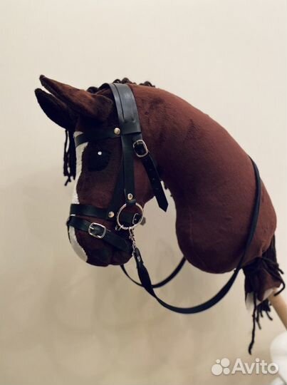 Хоббихорс/лошадка на палке с уздечкой