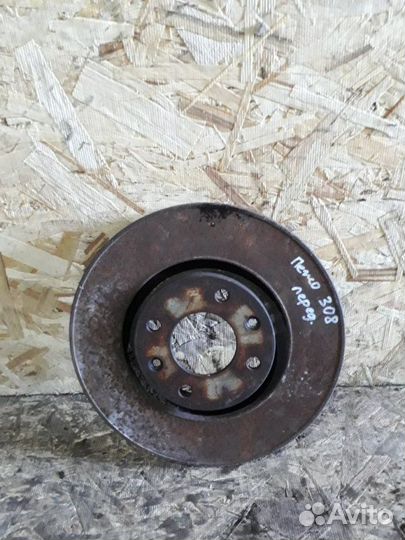 Тормозной диск передний Peugeot 308 T7 EP6 2008