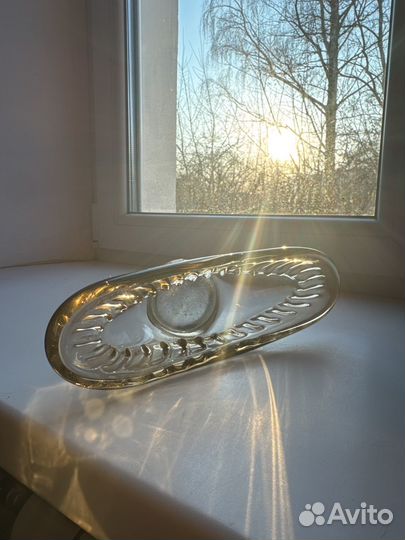 Ваза конфетница хрустальная