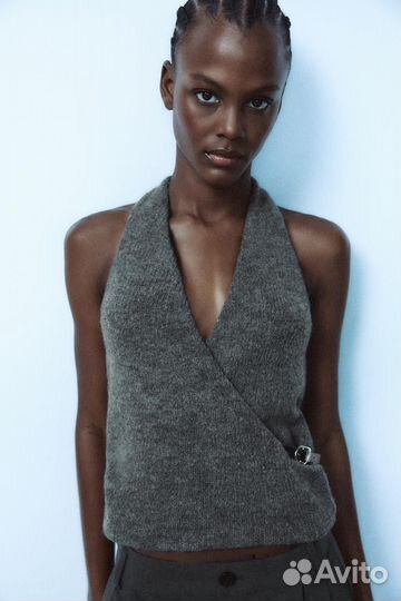 Топ халтер с ремешком/Zara