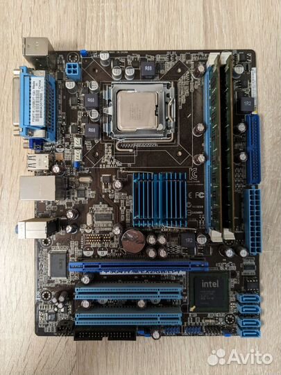 Мат. плата + IntelQuadQ8400 4*2.6 +4 Gb DDR3