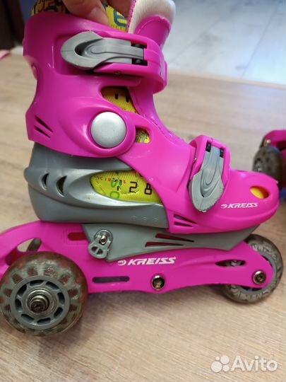 Роликовые коньки детские р. 26-29