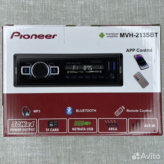 Автомобильная магнитола Pioneer MVH-213SBT 1Din