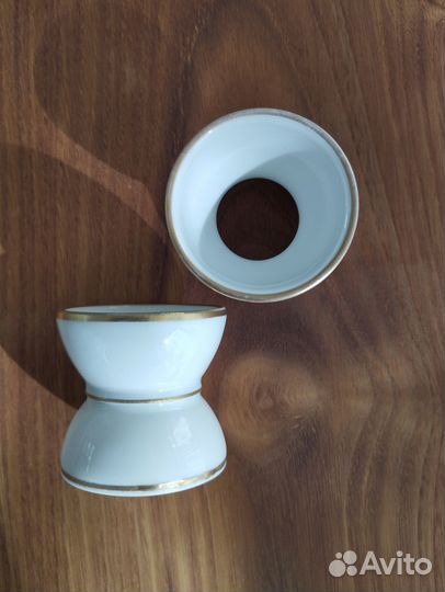 Пара подставок для яиц Porcelaine de Paris