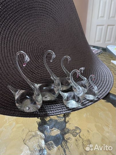 Статуэтки СССР семья лебедей