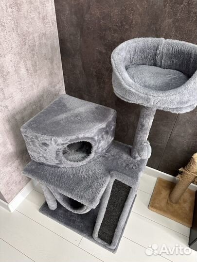 Домик для кошки с когтеточкой и гамаком