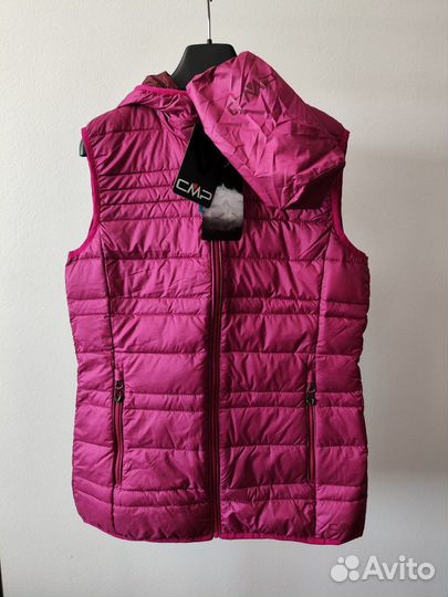 Новый жилет CMP оригинал 90% пух с капюшоном