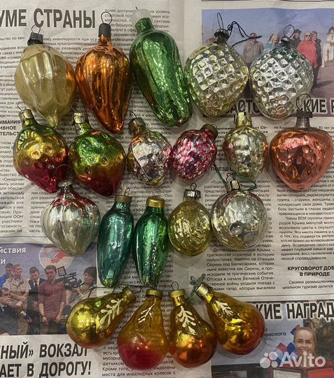 Елочные игрушки СССР одним лотом