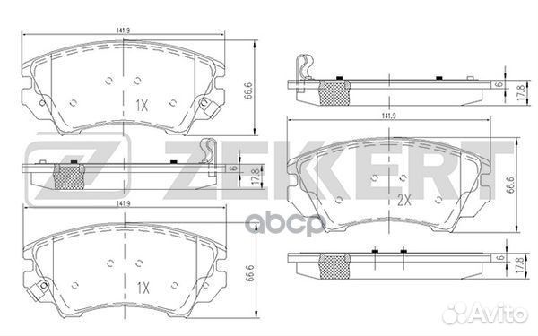 Колодки торм. диск. передн. Chevrolet Camaro 11