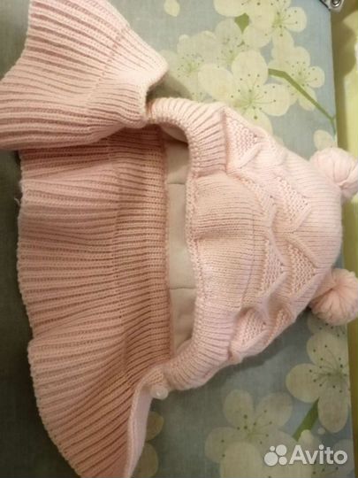 Шапка шлем для девочки