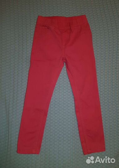 Джинсовые леггинсы штаны на девочку р.110