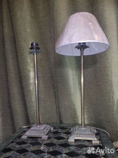 Лампа настольные винтаж бронза оникс мрамор