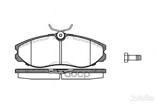 Колодки торм.пер. nissan Serena 1,6/2,3 92-,F