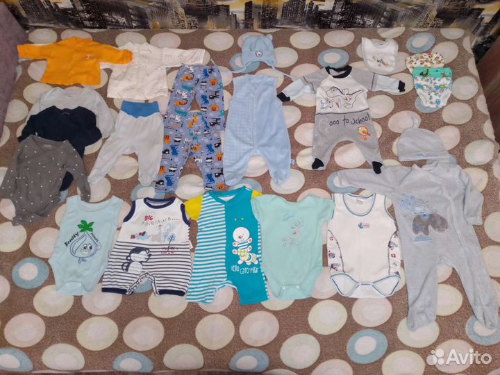 Вещи пакетом на мальчика 3-6 месяцев