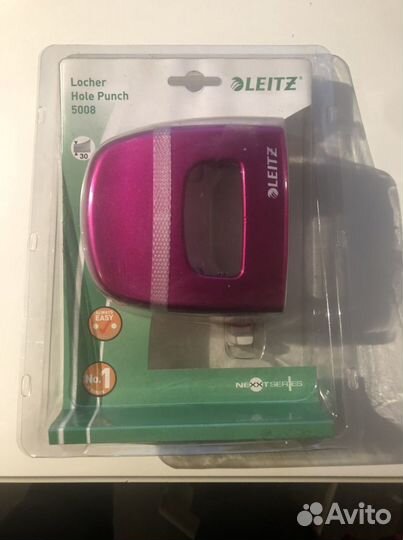 Дырокол Leitz Esselte Nexxt розовый 30 л