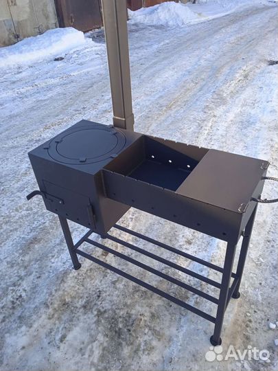 Мангал 5мм + печь для казана 6-16л