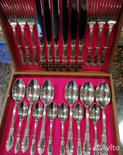 Набор столовых приборов мельхиор СССР