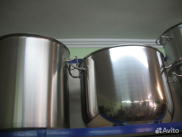 Кастрюля наплитная из нержавеющей стали luxstahl