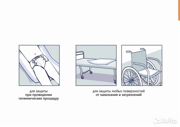 Пеленки впитывающие 60х60