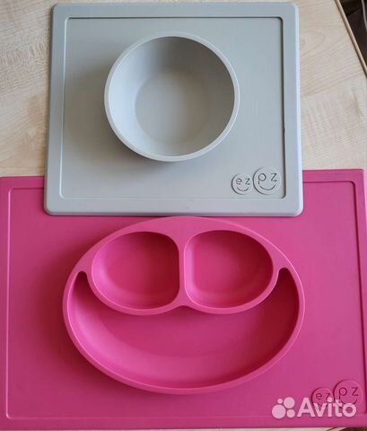 Силиконовая детская тарелка ezpz