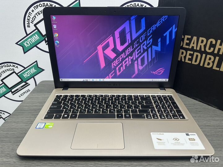 Тонкий игровой Asus i3-7020 6Gb DDR4 MX110 SSD256