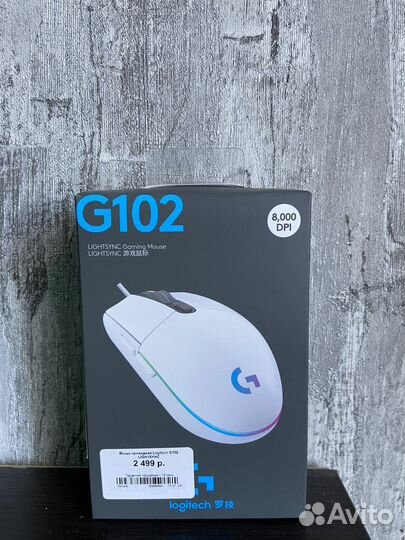 Проводная мышь logitech g102