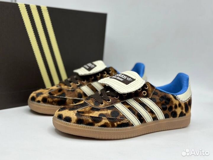 Кроссовки adidas sambo bonner leopard