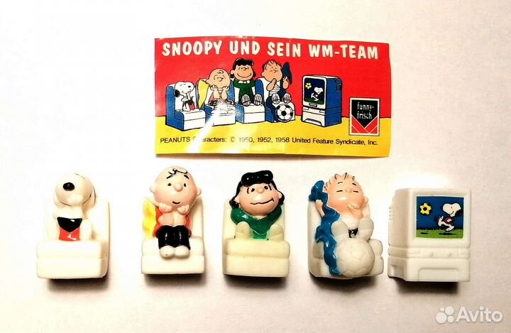 Фигурки из яиц Snoopy und sein wm-team (1994 г.)
