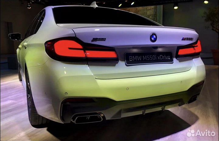 Диффузор заднего бампера bmw g30 550 lci оригинал