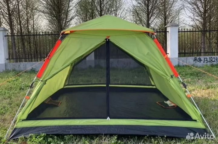 Палатка быстросборная 3 местная, 2 входа