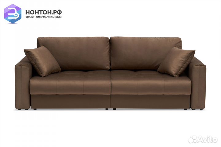 Диван тик-так Монарх коричневый