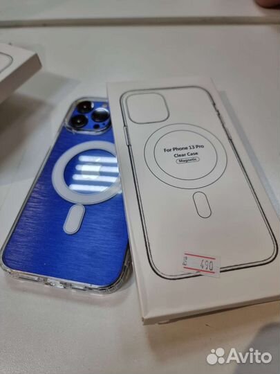 Чехол на iPhone 13 pro с magsafe прозрачный