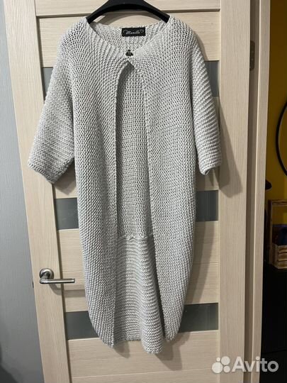 Кардиган женский длинный вязанный