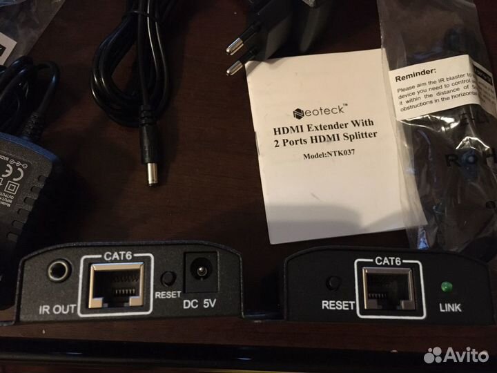 Удлинитель и делитель hdmi по витой паре