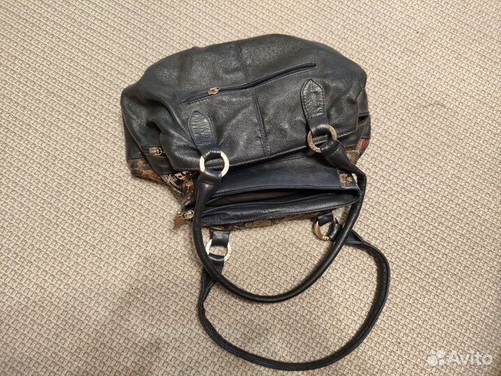 Винтажная кожаная сумка