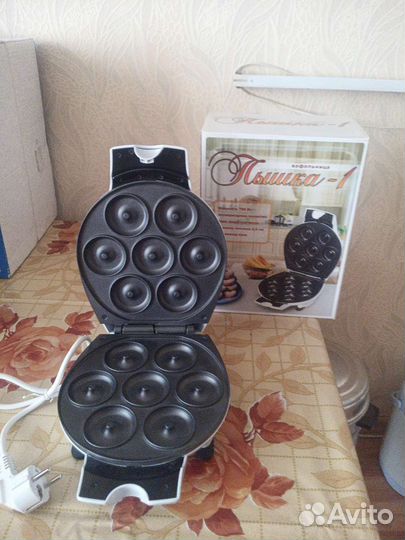 Вафельница пончик