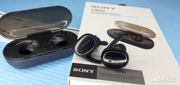 Sony беспроводные вакуумные наушники +микрофон