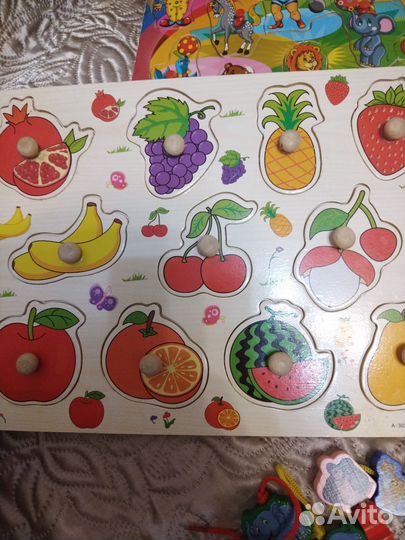 Развивающие деревянные игрушки пакетом