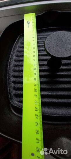 Чугунная сковорода гриль с прессом биол