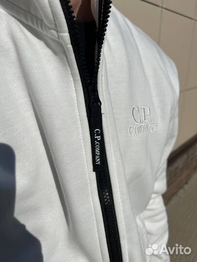 Zip Hoodie C.P Company black, white (Арт.56958)