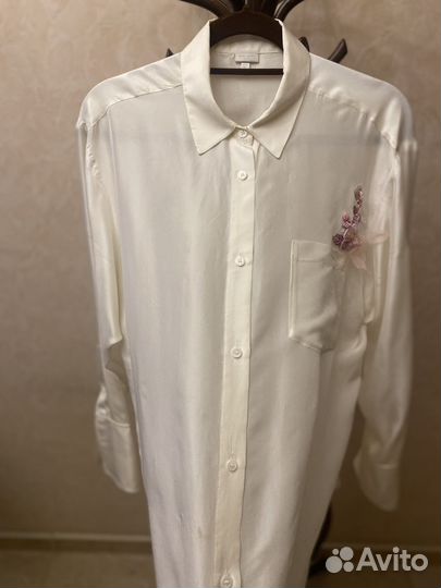 Блуза -рубашка 100 шелк