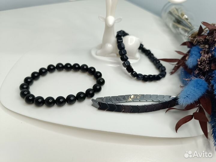 Мужской браслет из натуральных камней