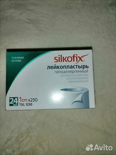 Лейкопластырь фиксирующий, на тканевой основе 1см