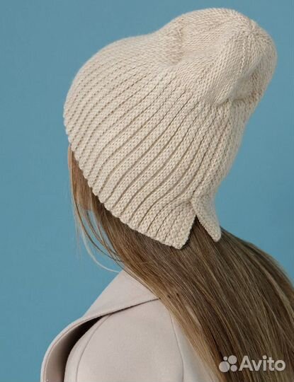 Шапка вязаная бини демисезон