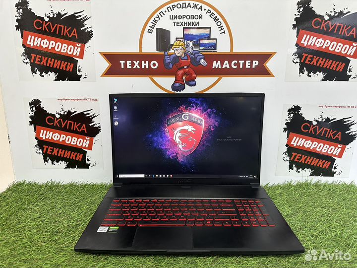 Пушка MSI Thin 17.3 i7 GTX1650 16 ram ssd+hdd