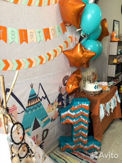 Единичка на годик, фотофон