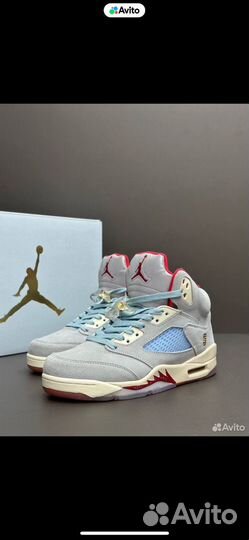 Кроссовки nike jordan 5 ice blue