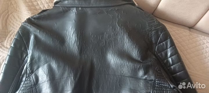 Кожаная куртка мужская 48 50 бу