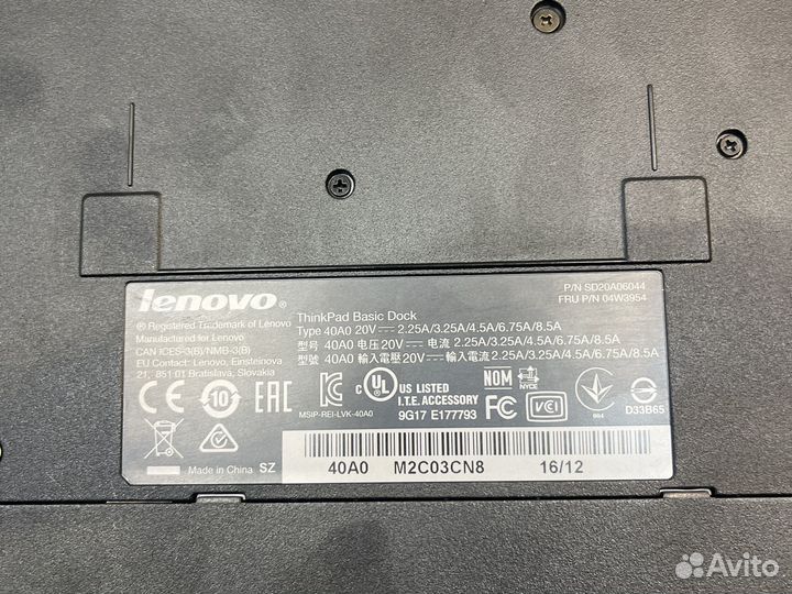 Док Станции Lenovo ThinkPad