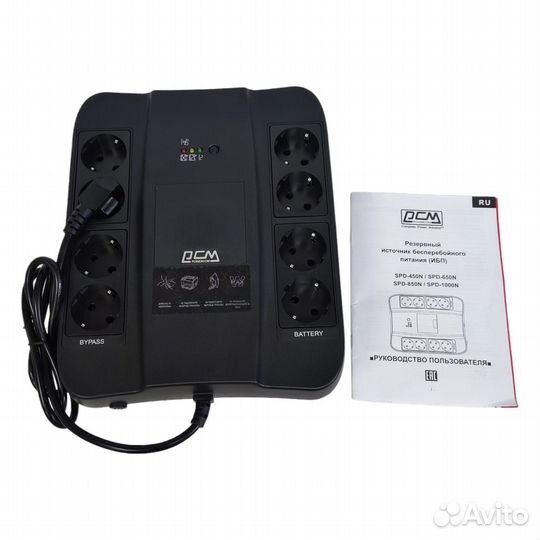 Ибп Powercom Spider SPD-850N (510Вт, 850ва, 8 евро
